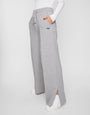 Honey Grey Marl Plain Wide Leg Joggers