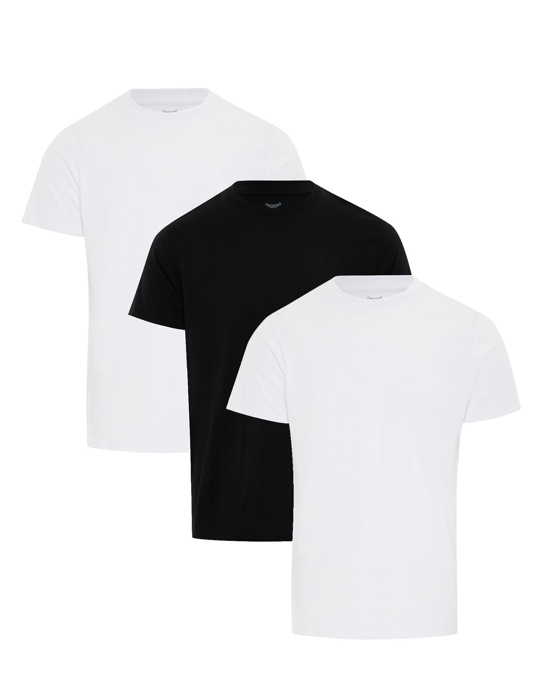 White & Black Essential Short Sleeve T-shirts (3 Pack)