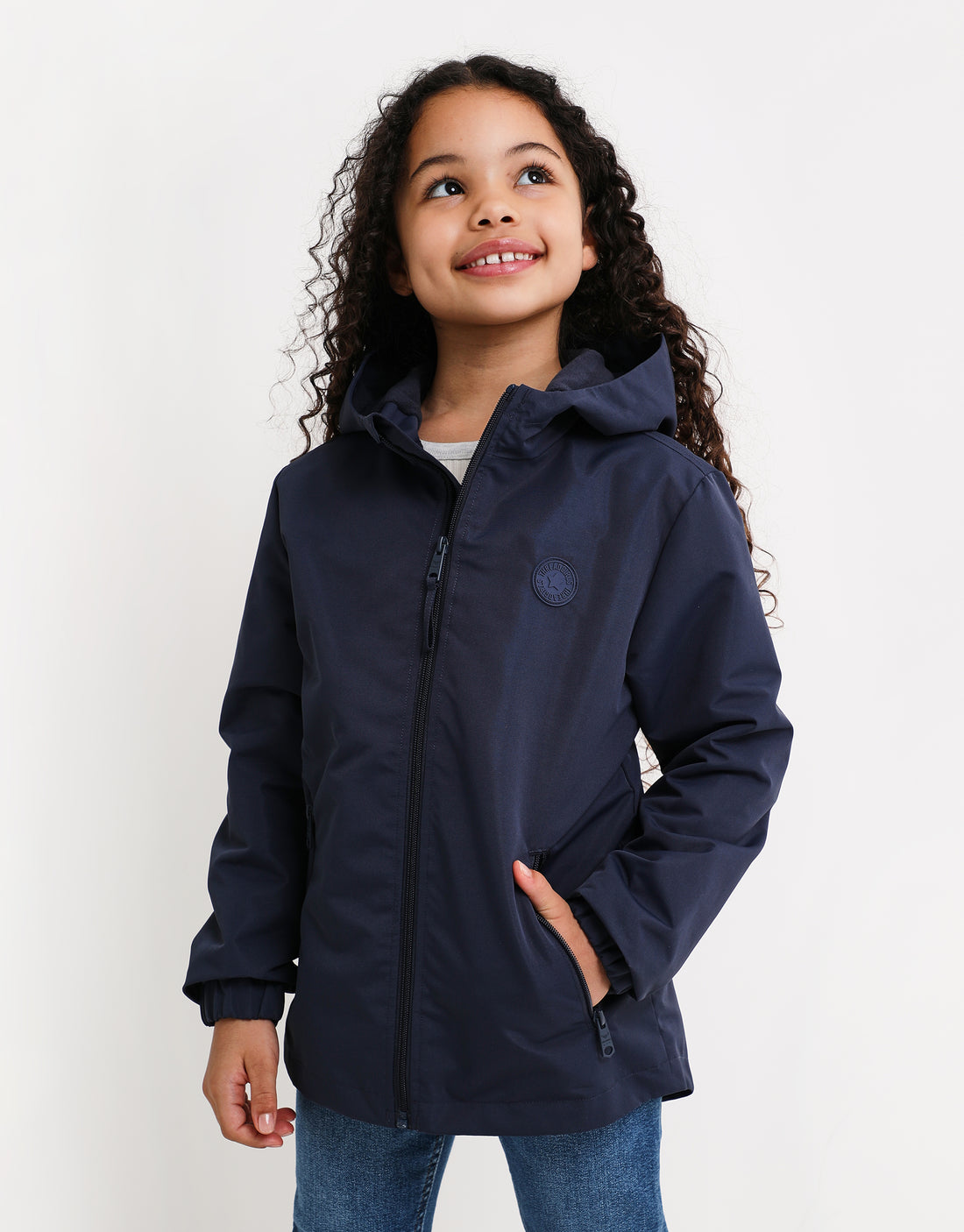 Girls navy deals jacket