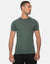Khaki Green Mix Muscle Fit Gym T-Shirts (2 Pack)