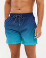 Aqua Blue Ombré Swim Shorts