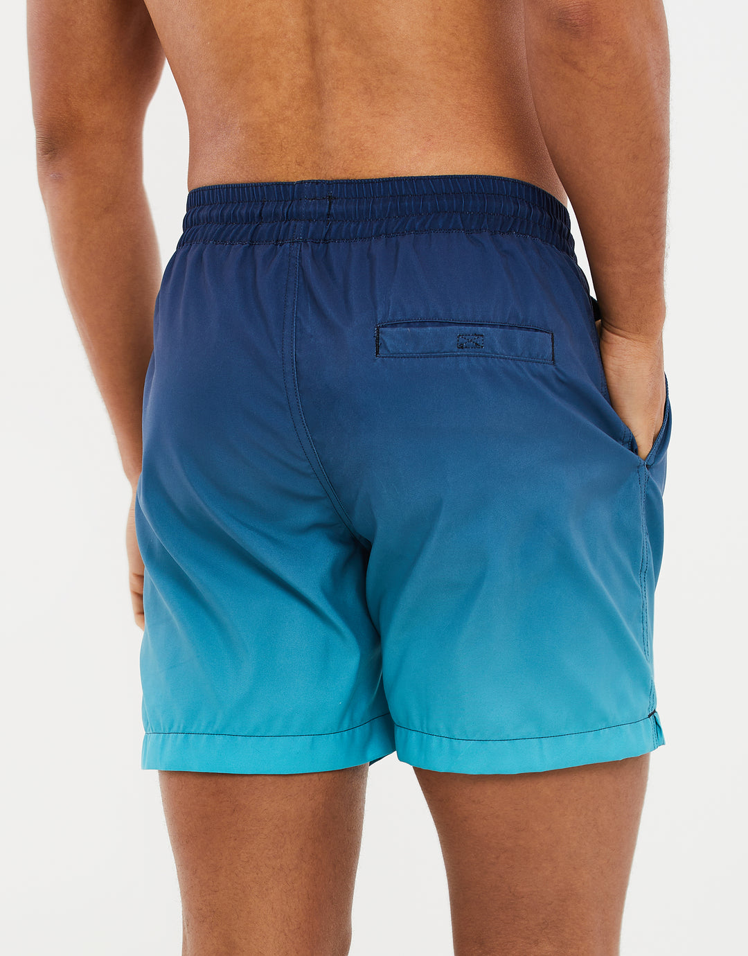 Aqua Blue Ombré Swim Shorts