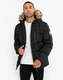 Arnwood Black Plain Padded Jacket