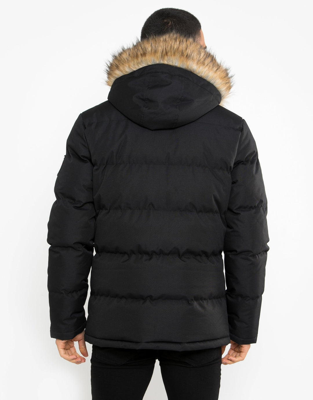 Arnwood Black Plain Padded Jacket
