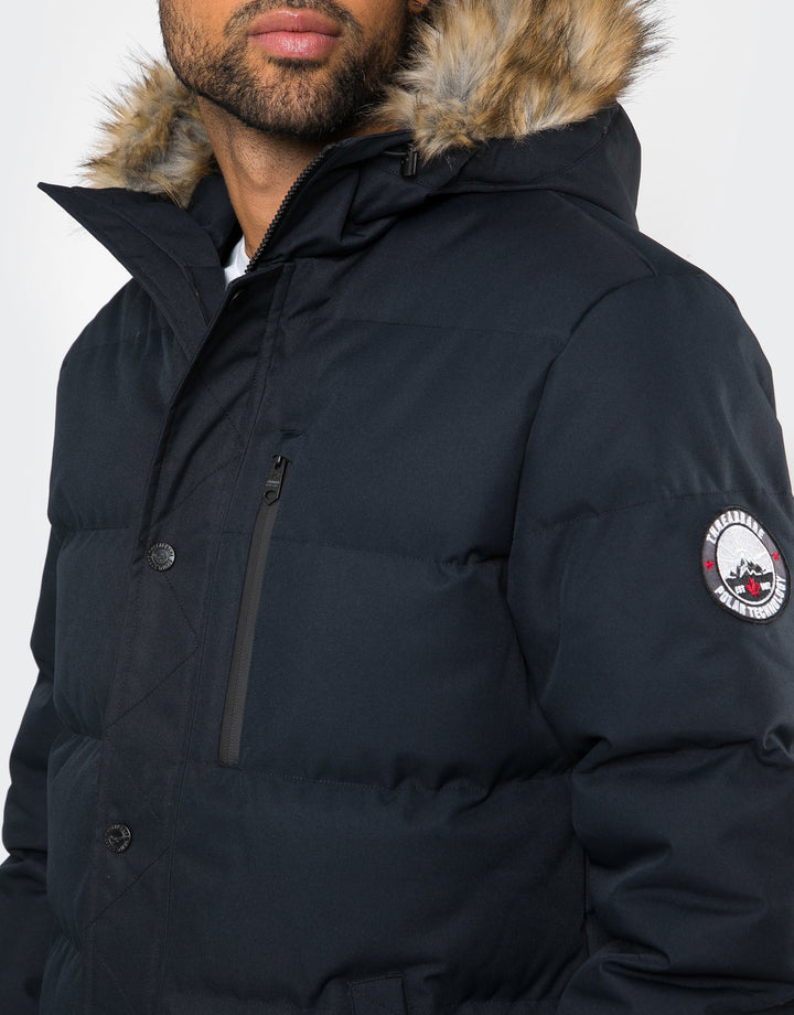 Arnwood Navy Plain Padded Jacket
