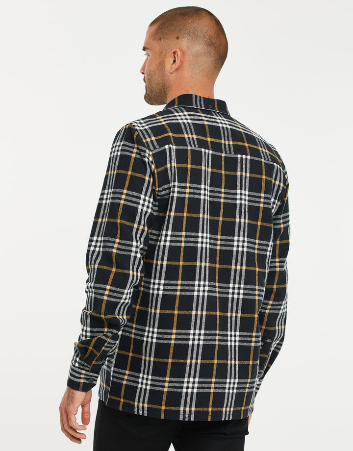 Black Check Long Sleeve Shirt