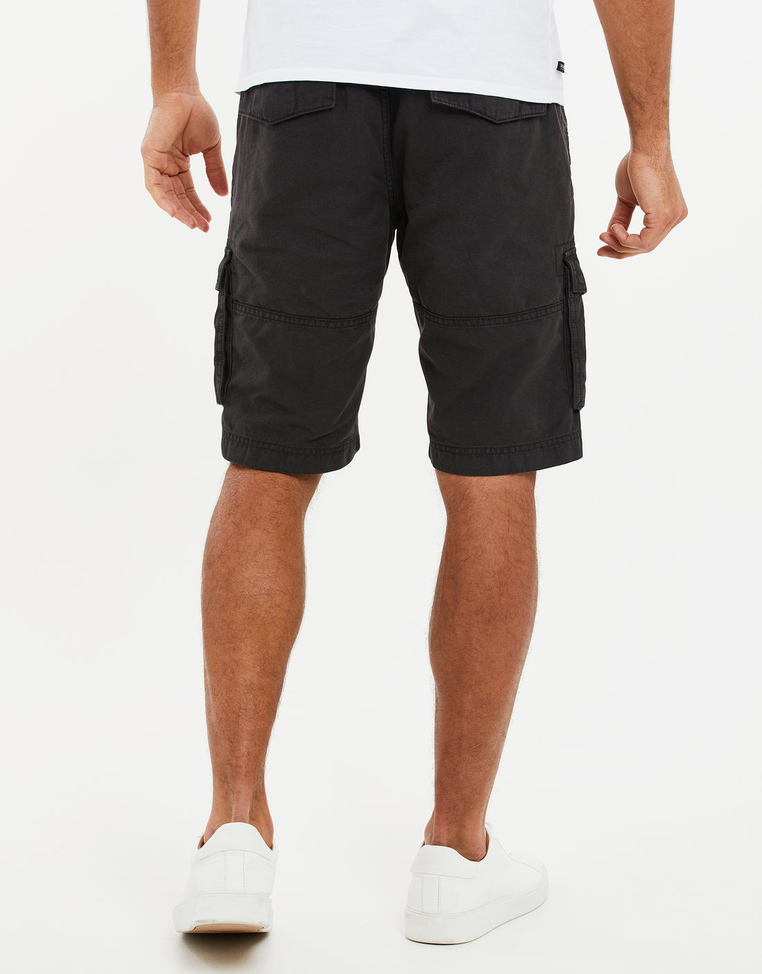 Men's Black Classic Cotton Cargo Shorts – Threadbare