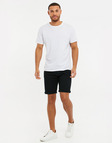Men's Black Cotton Chino Shorts – Threadbare