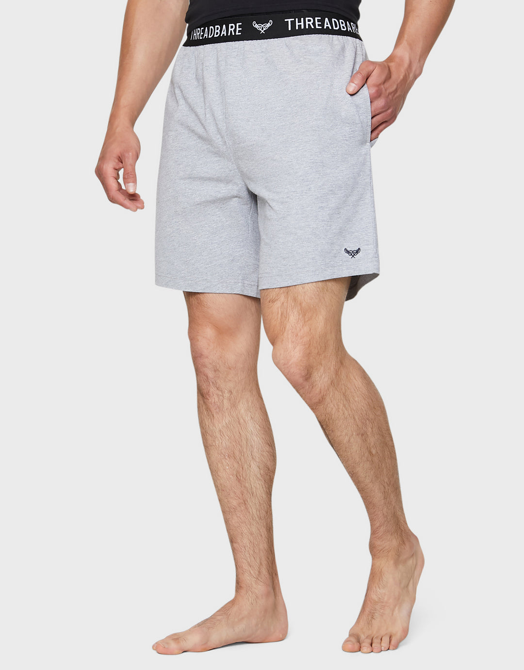 Black & Grey Marl Loungewear Shorts (2 Pack)