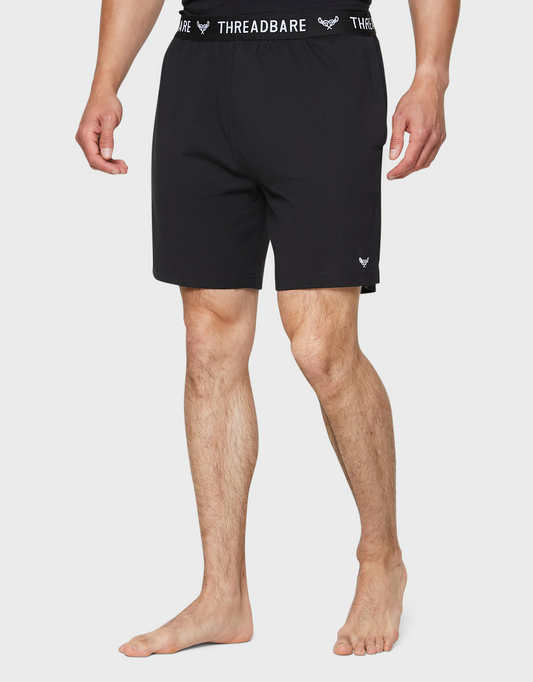 Black & Grey Marl Loungewear Shorts (2 Pack)