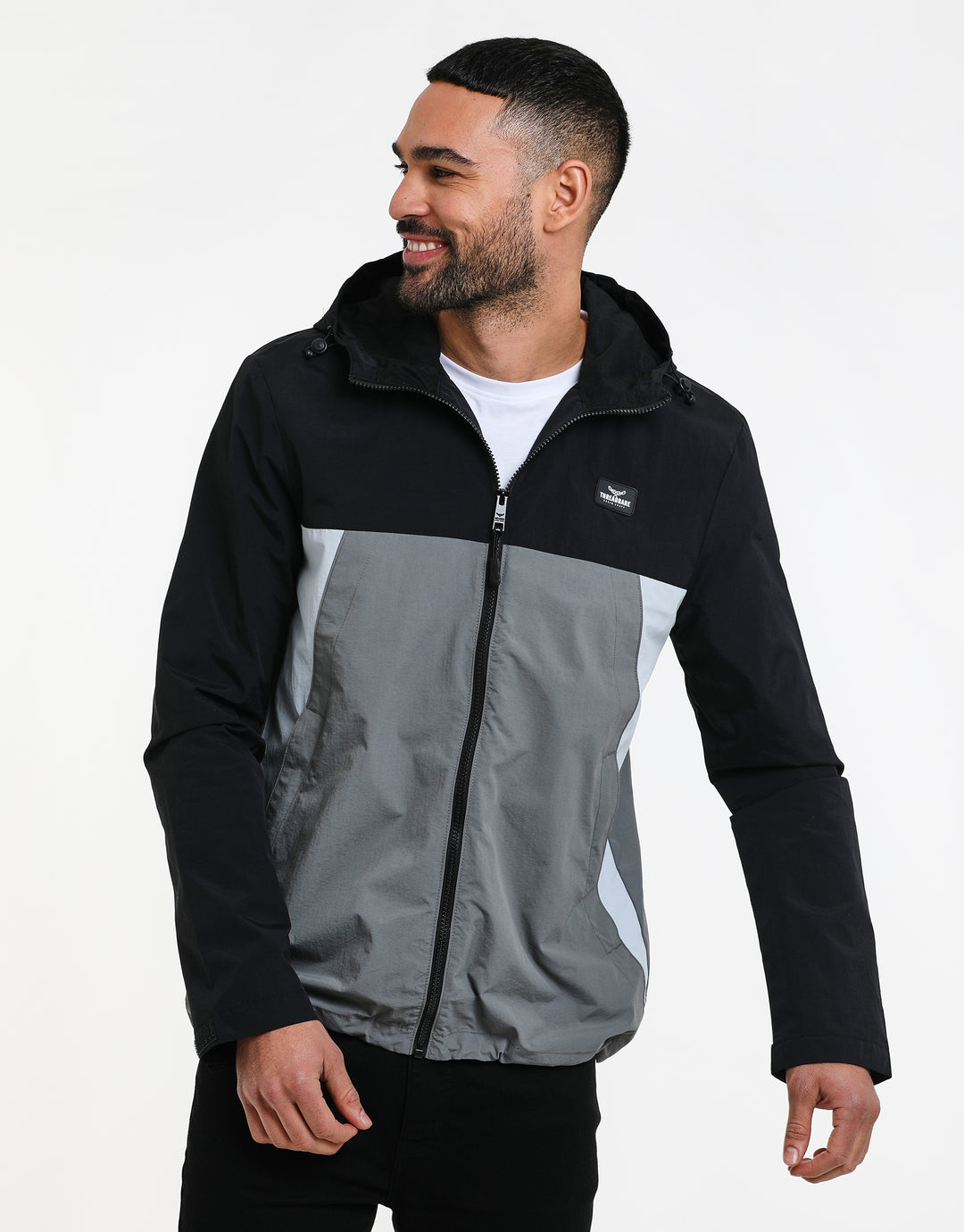 Black Colourblock Jacket
