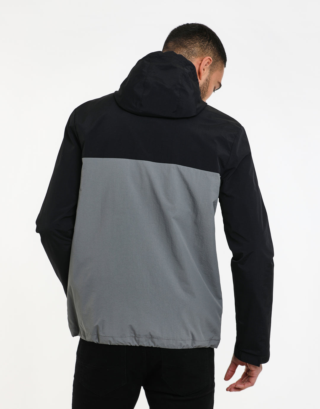 Black Colourblock Jacket