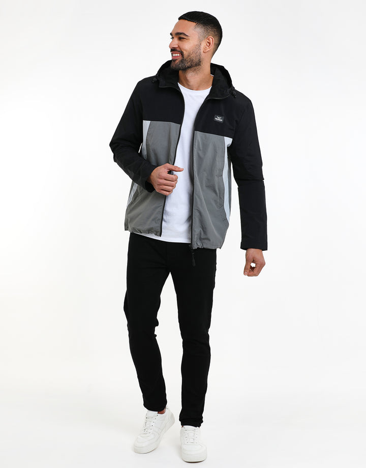 Black Colourblock Jacket