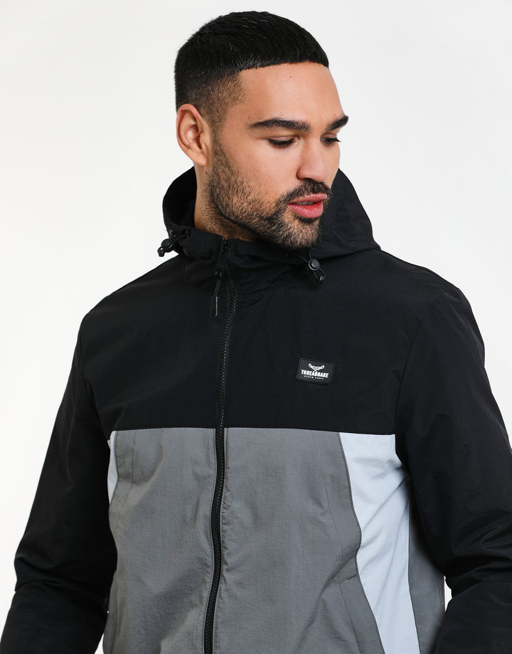 Black Colourblock Jacket