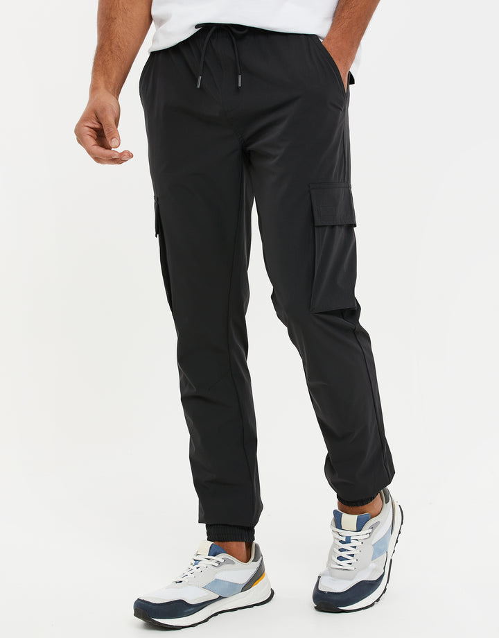 Black Cargo Trousers
