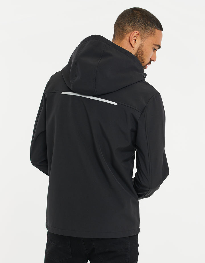 Black Lightweight Hooded Jacket