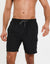Black Mid Length Cargo Swim Shorts