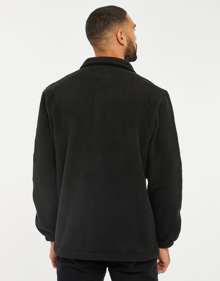 Black Faux Borg Shacket