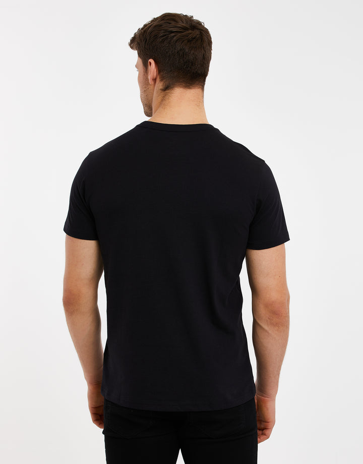 Black Palm Tree Graphic Print T-Shirt