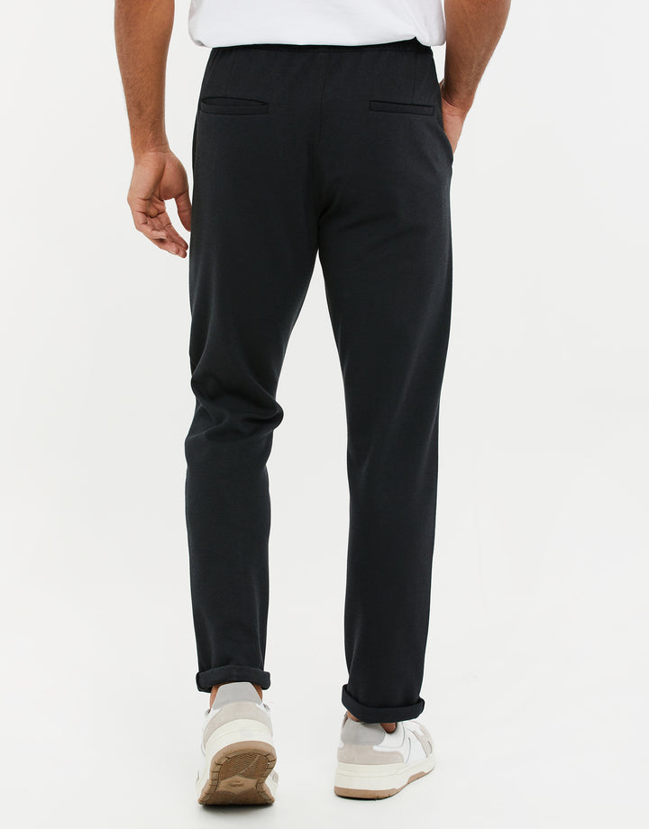 Black Semi-Formal Pintuck Trousers