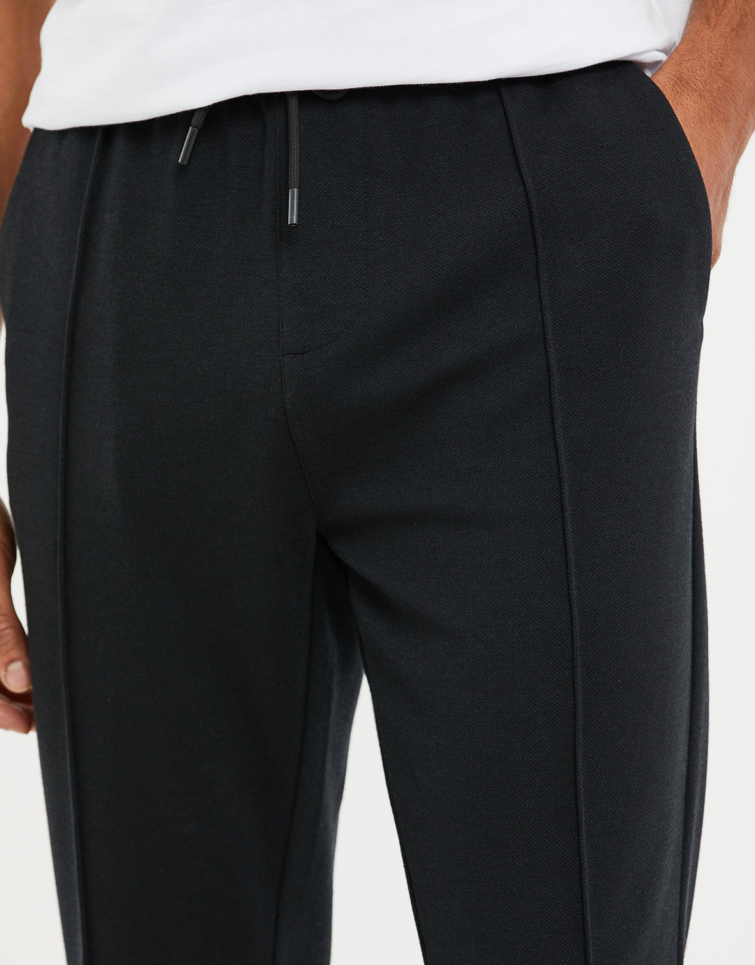 Black Semi-Formal Pintuck Trousers