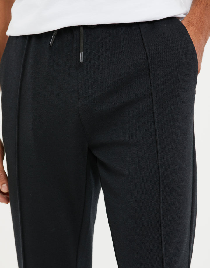 Black Semi-Formal Pintuck Trousers