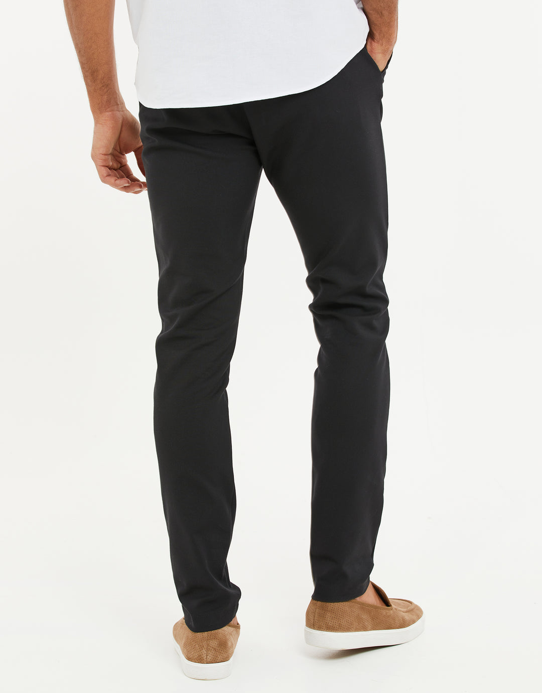 Straight Leg Threadbare Black Jeans Black Relaxed Fit Cuffed