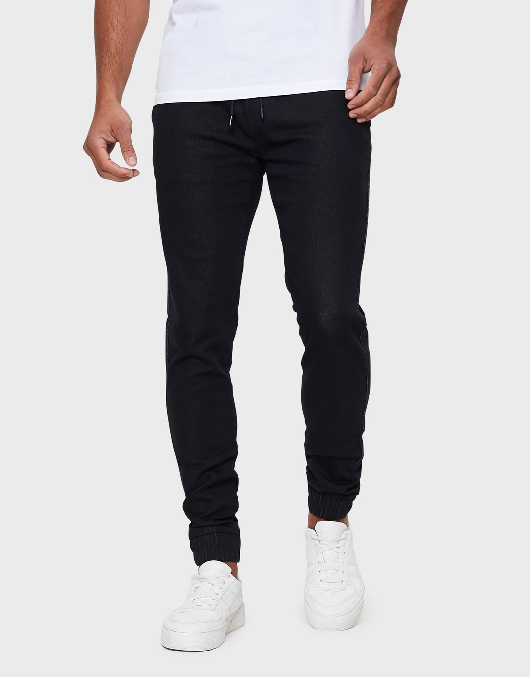 Black Wash Jean Joggers