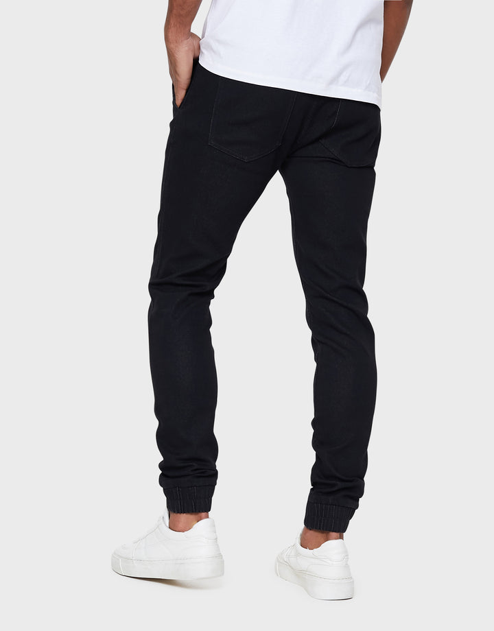 Black Wash Jean Joggers