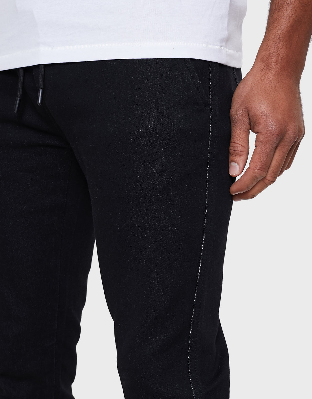 Black Wash Jean Joggers
