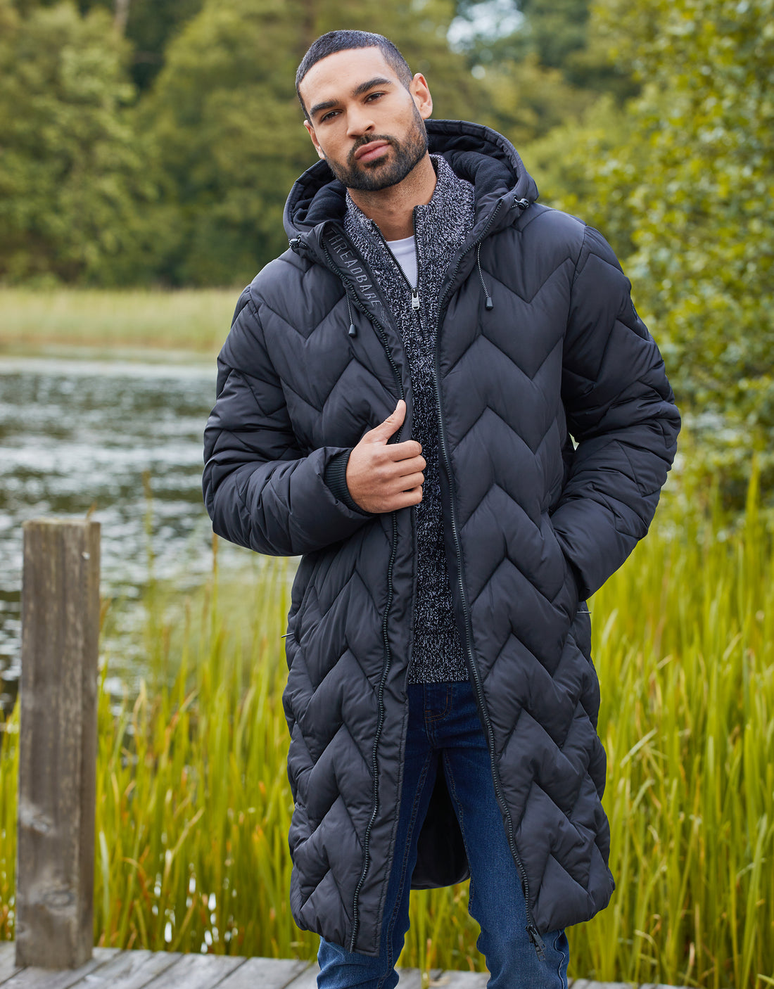 Threadbare matrix tech puffer on sale jacket