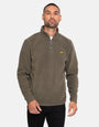 Blade Khaki Plain 1/4 Zip Sweatshirt