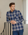 Blue Check Long Sleeve Shirt