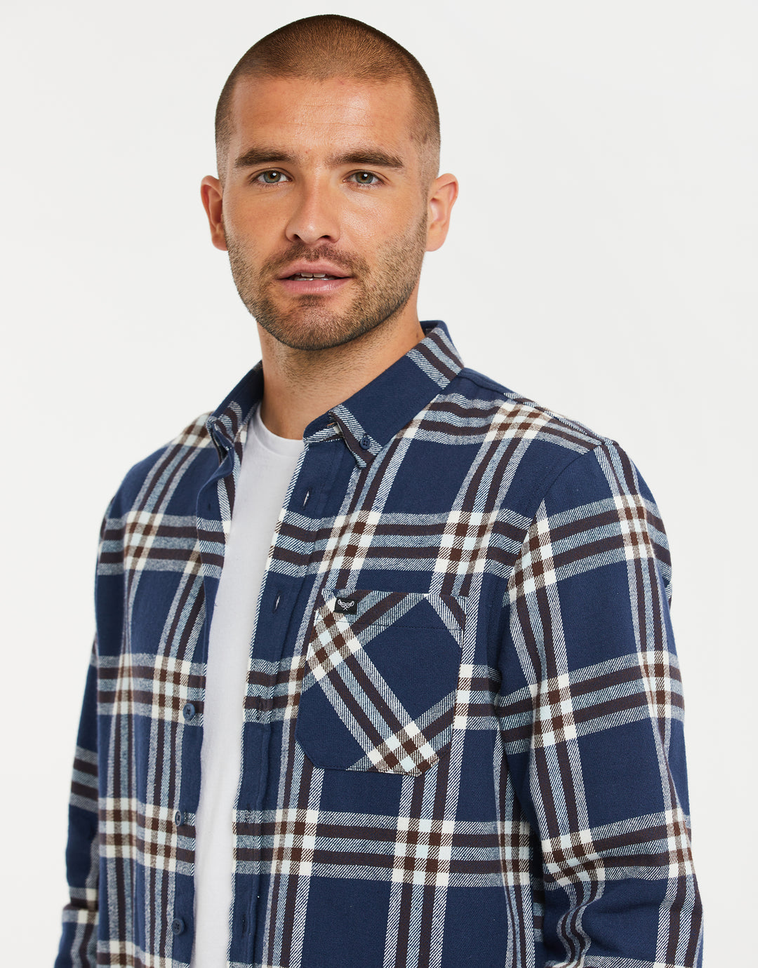 Blue Check Long Sleeve Shirt