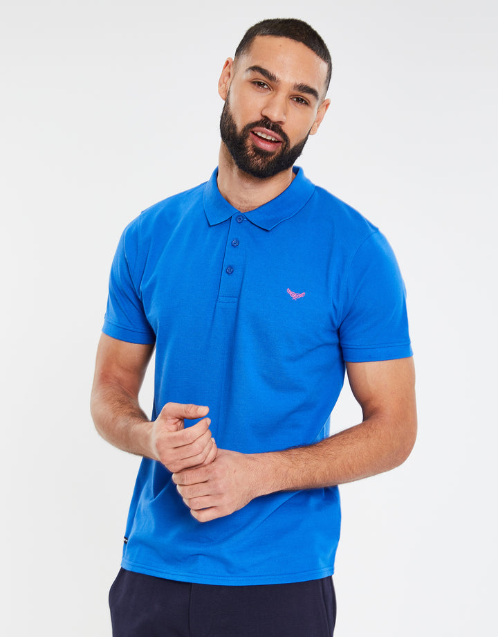Blue Short Sleeve Classic Polo Shirts (3 Pack)