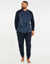 Blue Borg Raglan Sweatshirt Lounge Set (2-Piece Set)