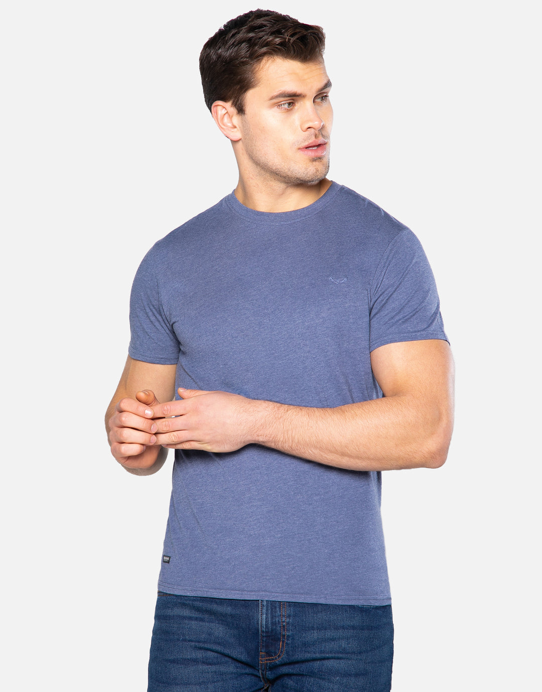 Blue Mix Cotton Rich T-Shirts (5 Pack)