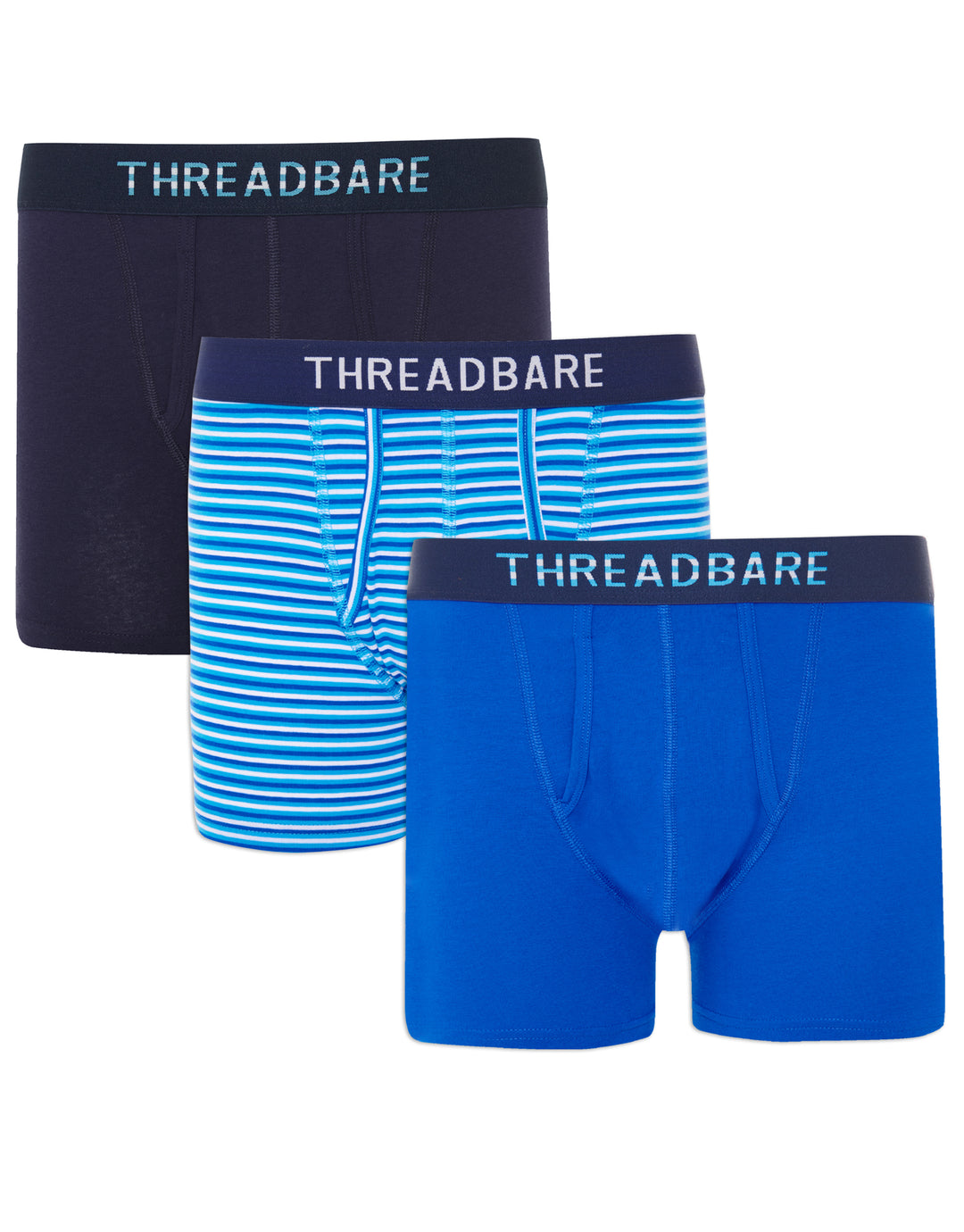 Blue Mix Boxer Shorts (3 Pack)