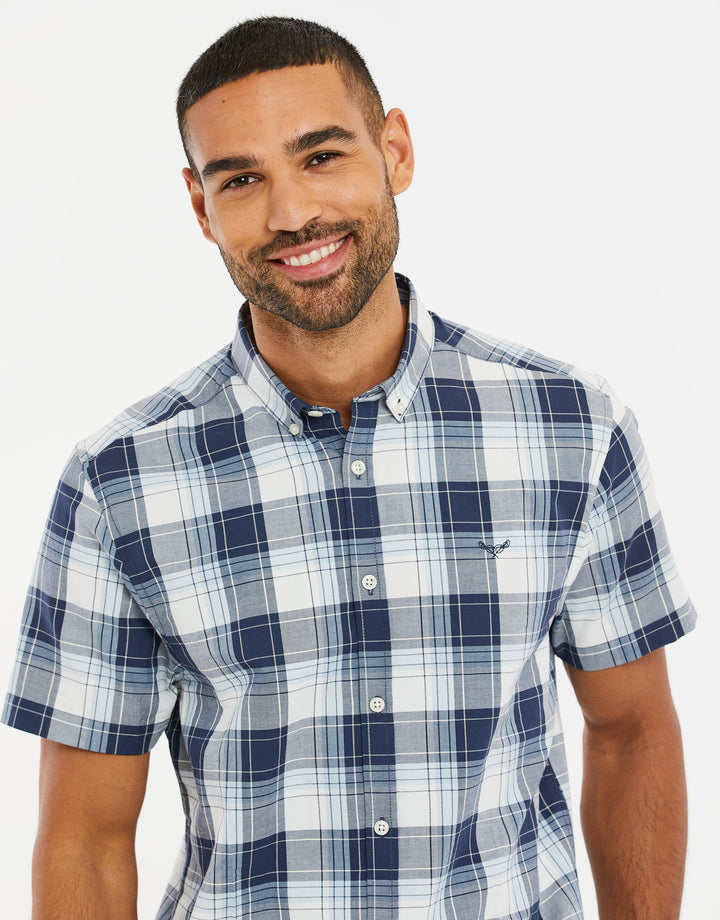 Blue Check Short Sleeve Shirt