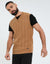 Camel Brown Cable Knit Vest