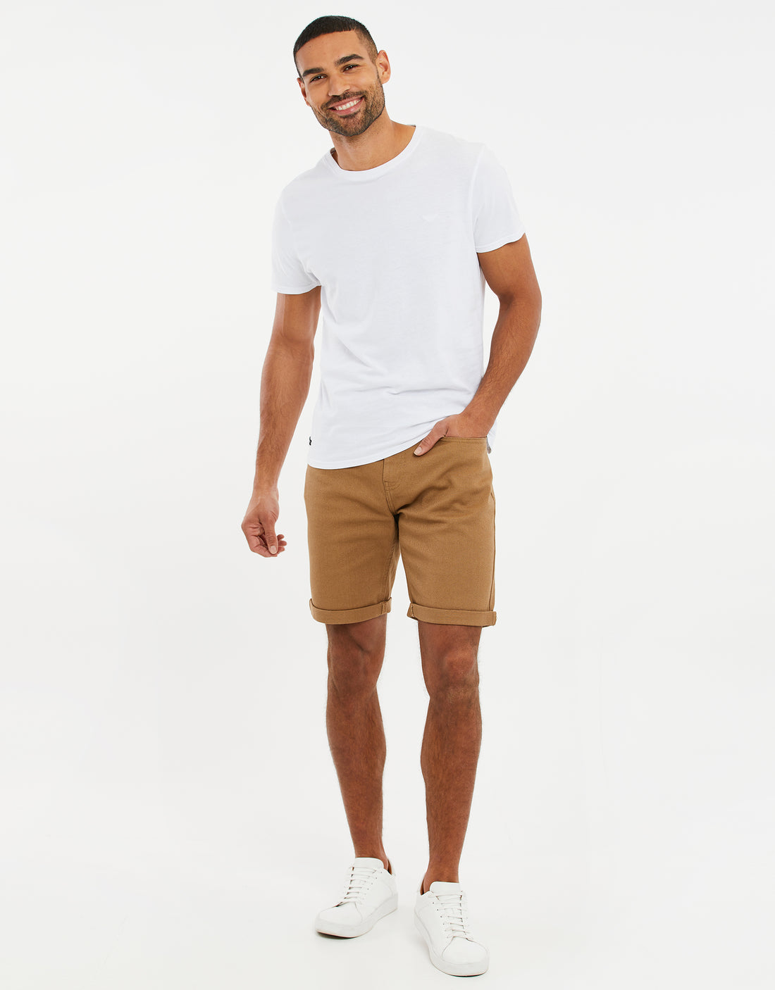 Men's Camel Brown Cotton Chino Shorts – Threadbare
