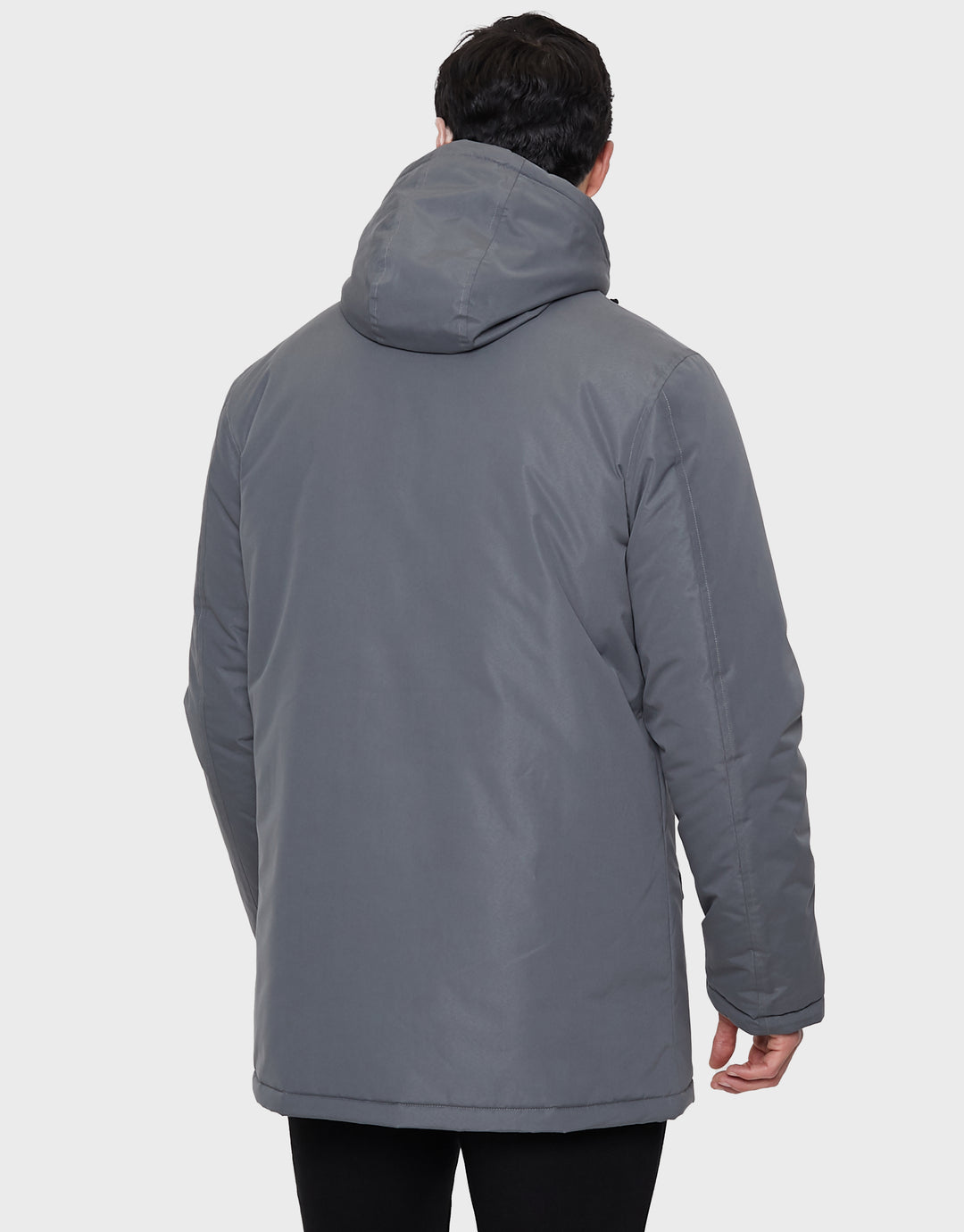 Castleford Charcoal Plain Padded Jacket