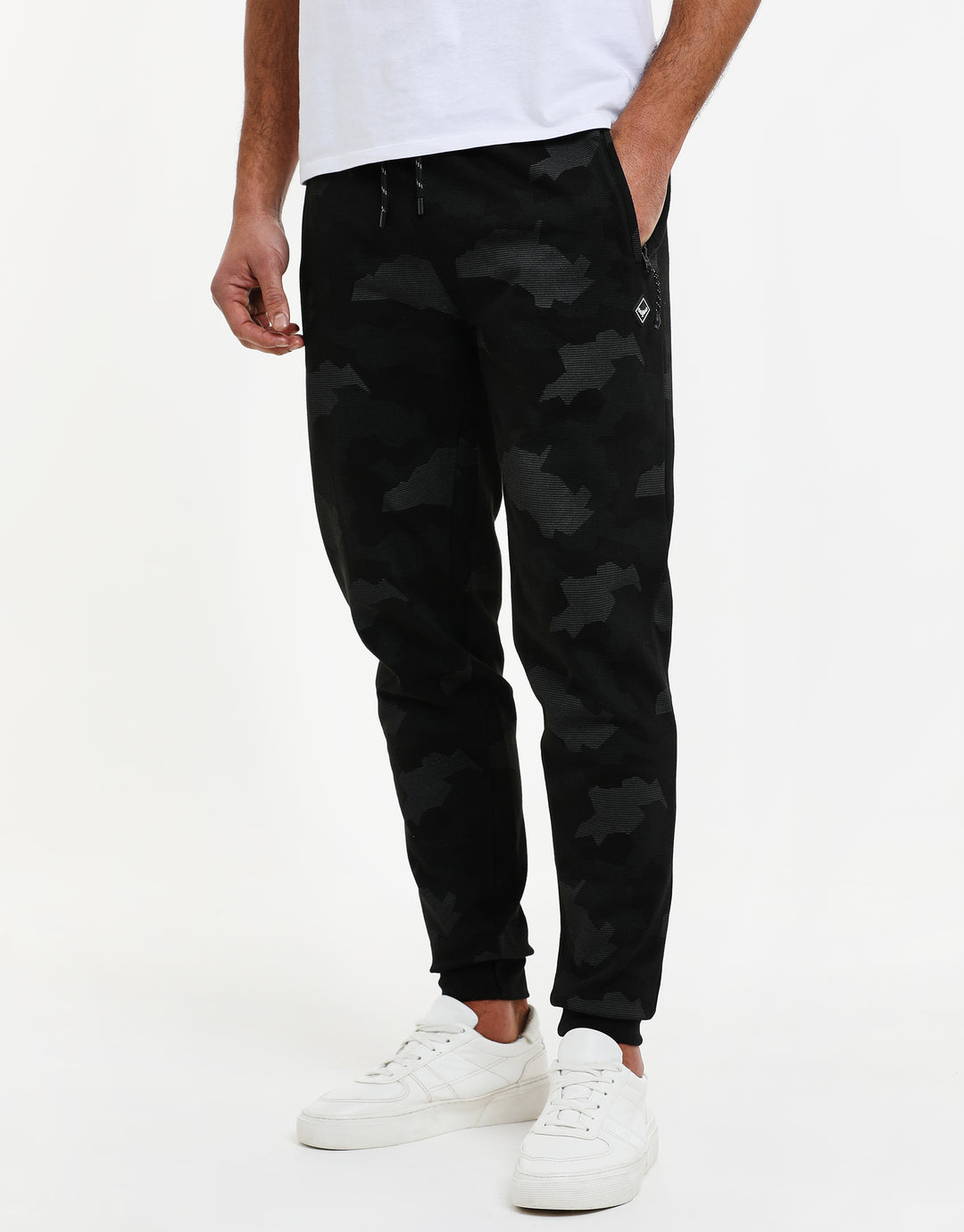 Charcoal Grey Camo Joggers
