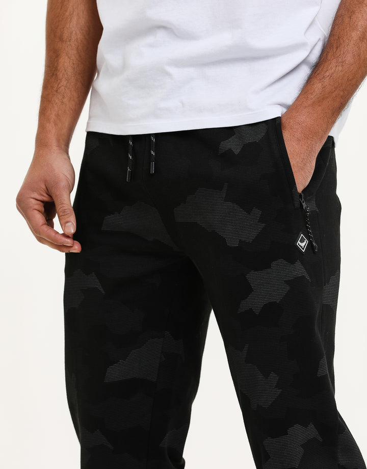 Charcoal Grey Camo Joggers