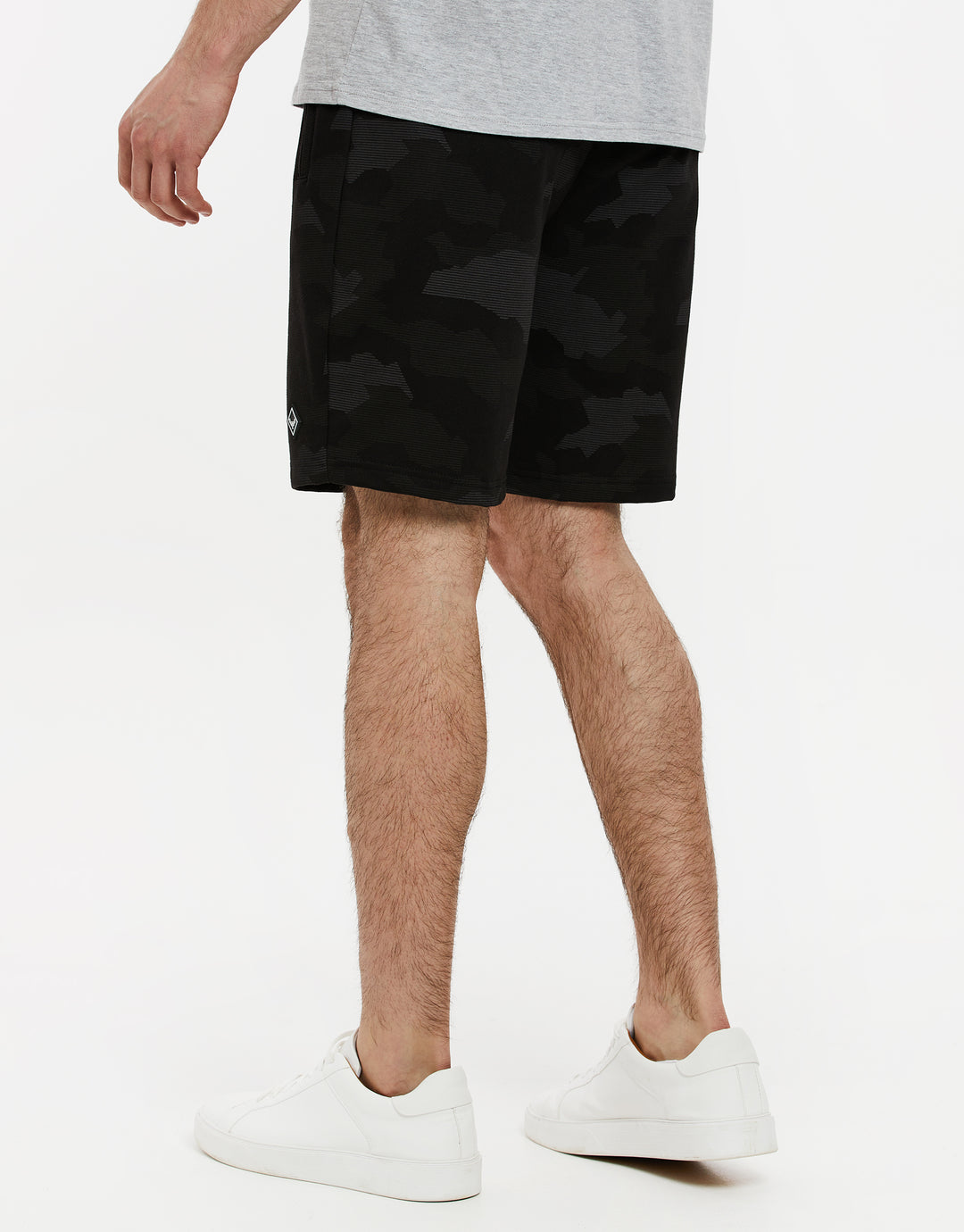 Charcoal Grey Camo Sweat Shorts