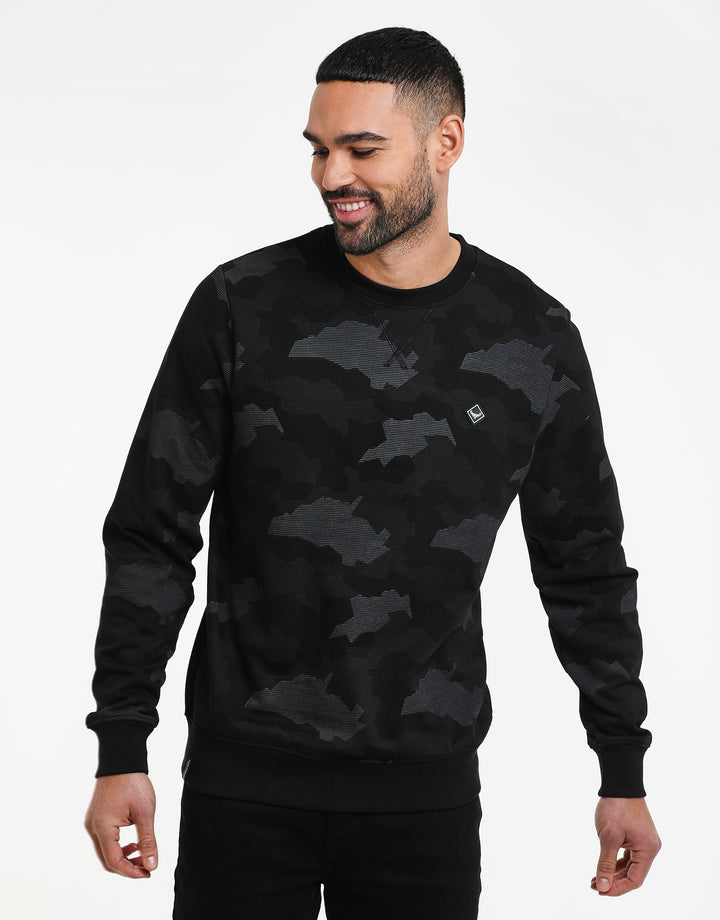 Charcoal Grey Camo Sweatshirt