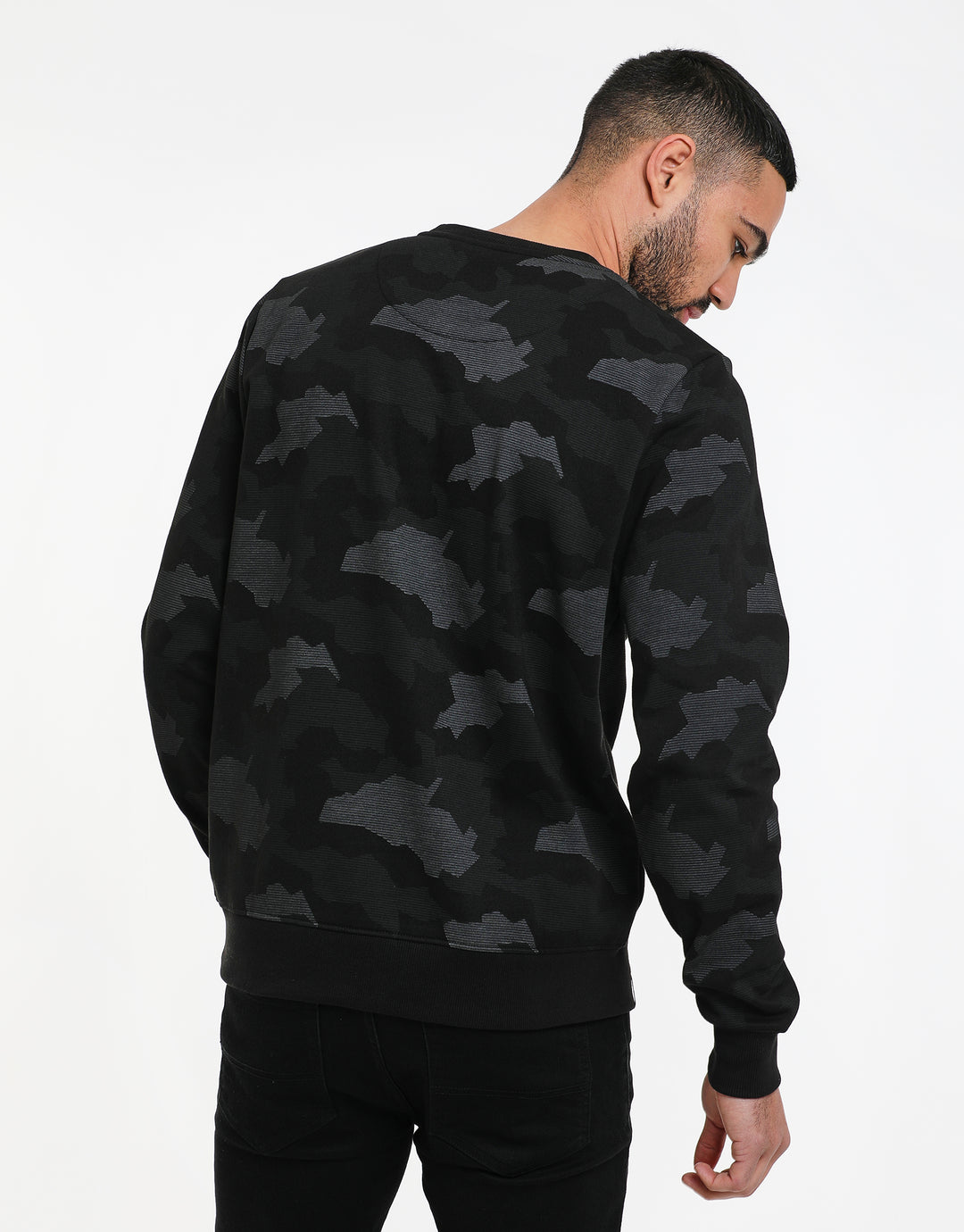 Charcoal Grey Camo Sweatshirt