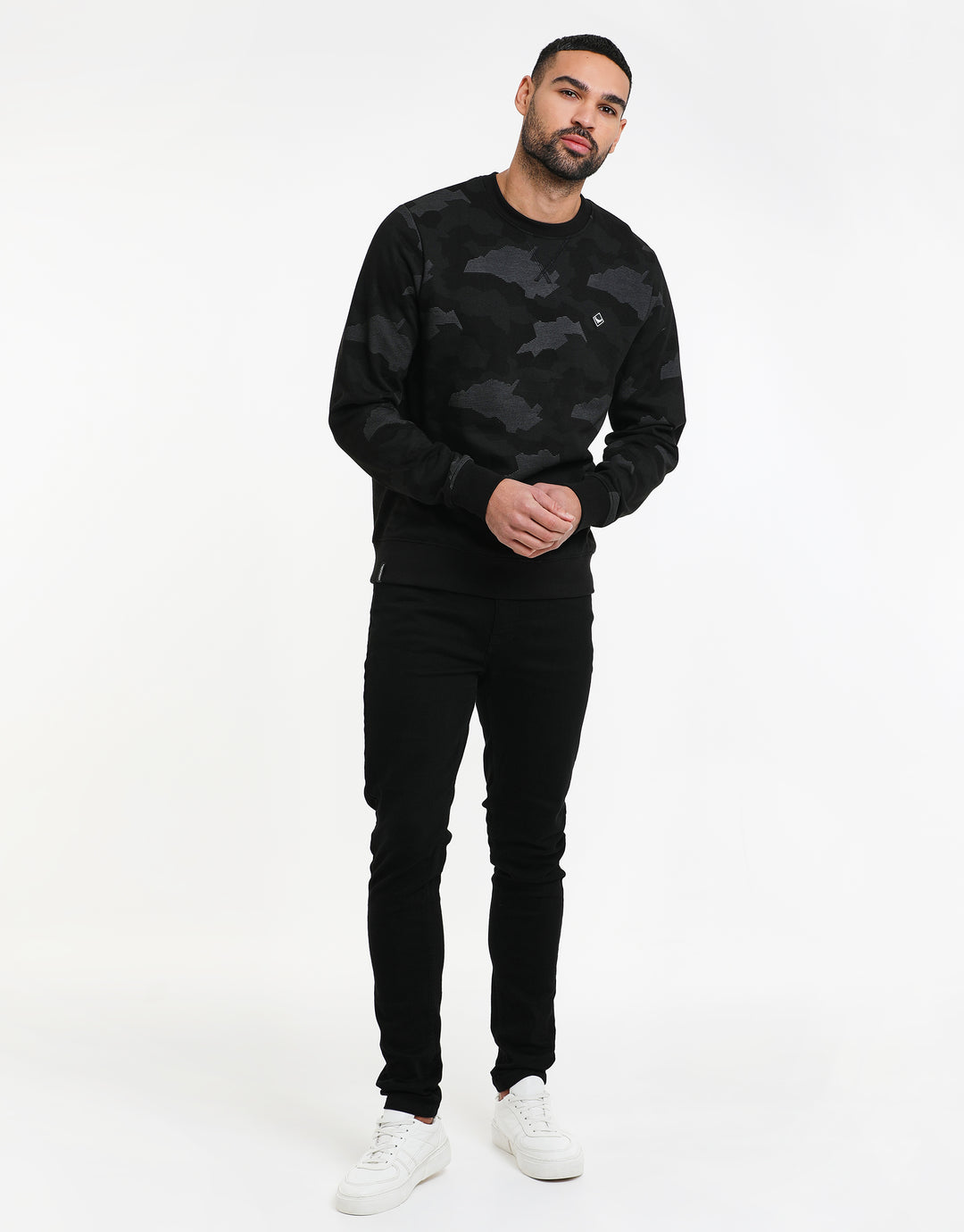 Charcoal Grey Camo Sweatshirt