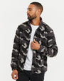 Charcoal Camo Zip-Through Borg Fleece