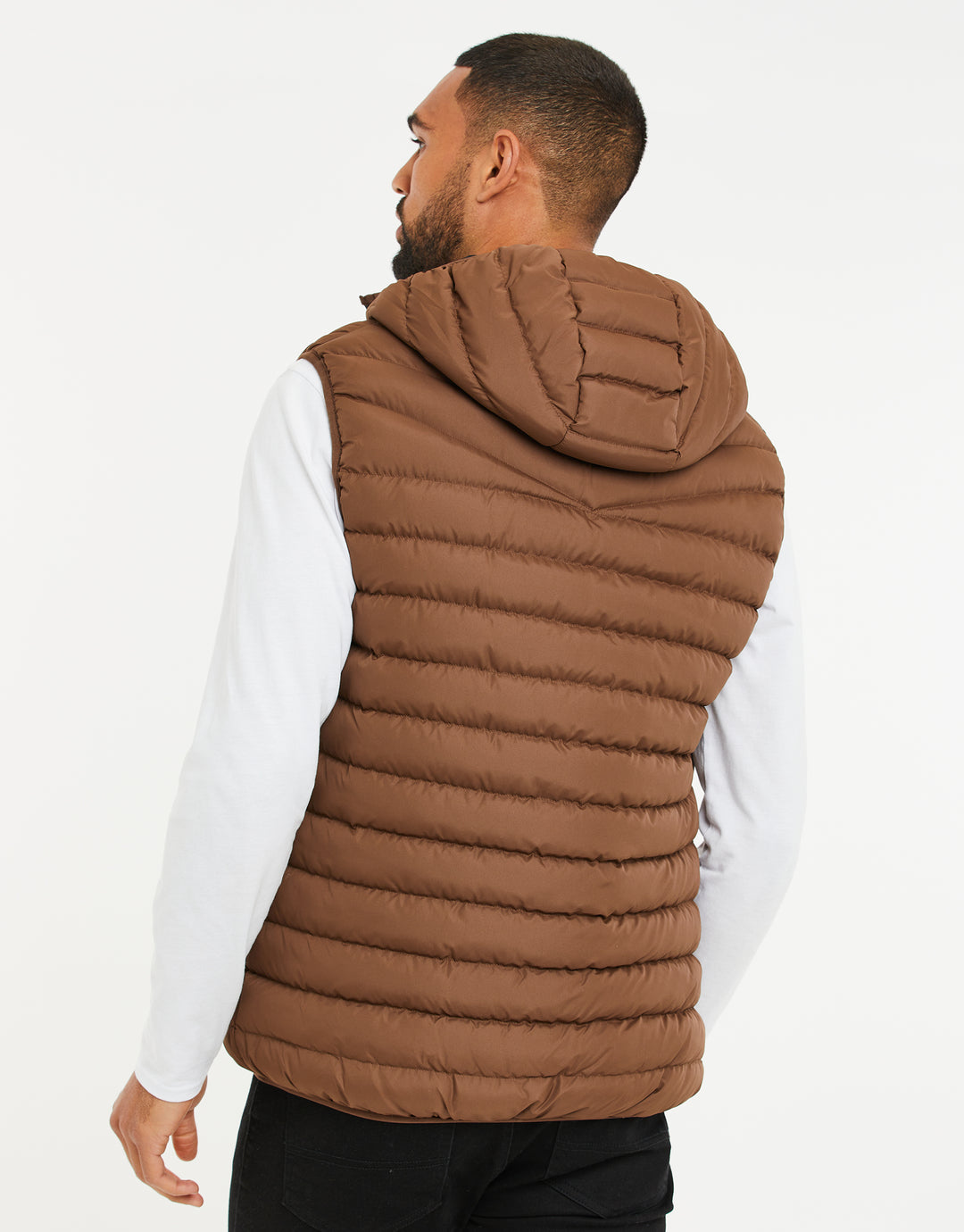 Chocolate BrownQuilted Gilet